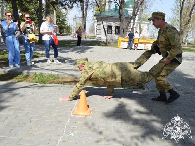 Росгвардейцы стали победителями городской патриотической эстафеты