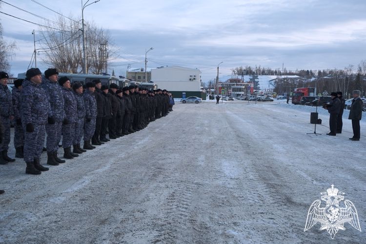 Росгвардия приняла участие в общегарнизонном смотре патрульных нарядов