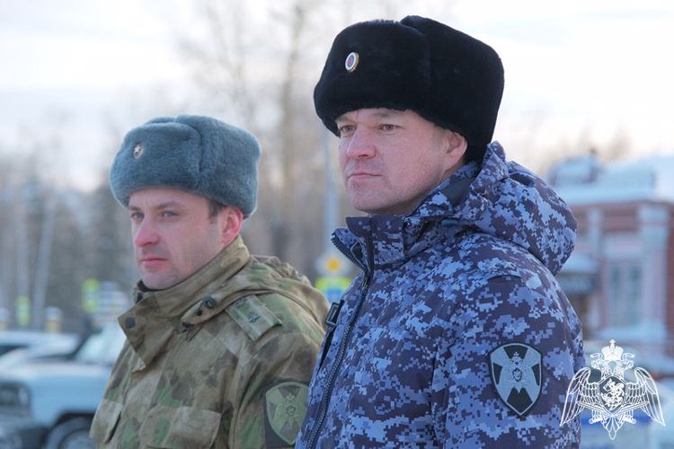 Росгвардия приняла участие в общегарнизонном смотре патрульных нарядов