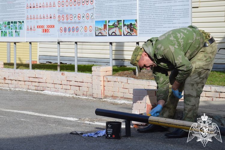 Росгвардейцы приняли участие в городском субботнике