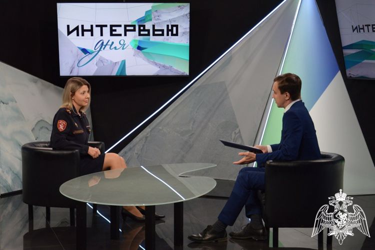 Начальник отдела кадров рассказала телезрителям о критериях отбора сотрудников Росгвардии