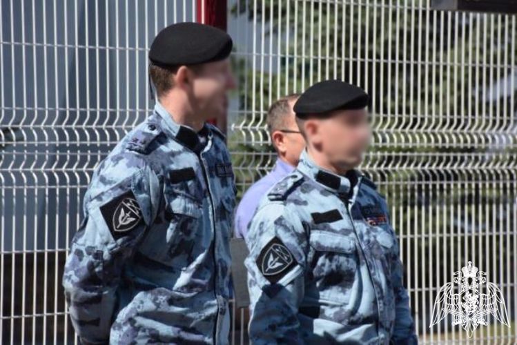 Росгвардия провела патриотическую эстафету для студентов