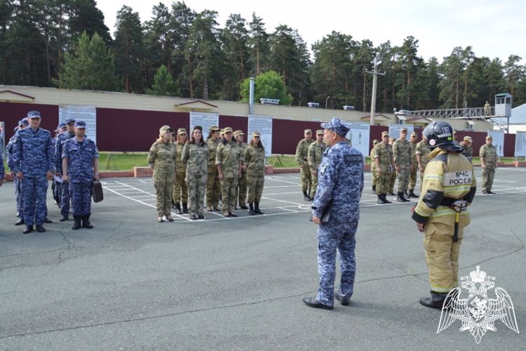 В управлении Росгвардии прошла межведомственная противопожарная тренировка