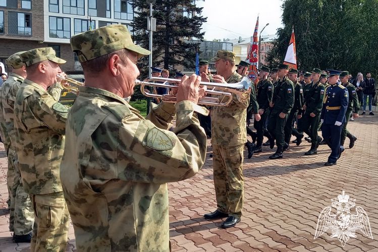 С принятием присяги поздравили росгвардейцы молодое пополнение военно-космических сил