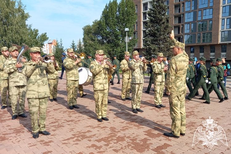 С принятием присяги поздравили росгвардейцы молодое пополнение военно-космических сил