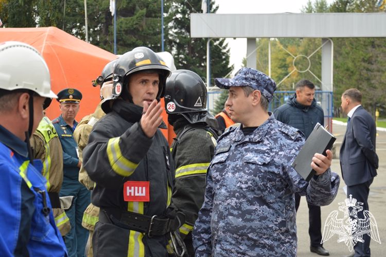 Росгвардия приняла участие в межведомственных противопожарных учениях