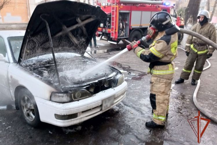 Патруль Росгвардии помог оперативно ликвидировать пожар