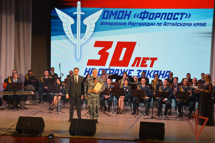Сотрудники ОМОН «Форпост» празднуют юбилей отряда