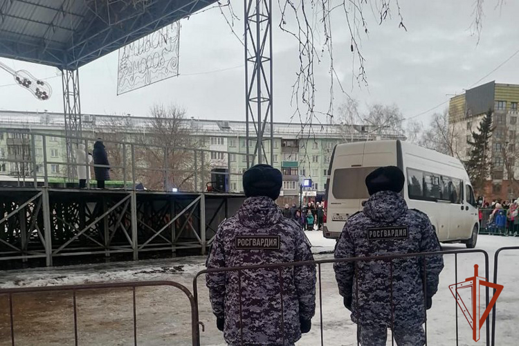 Правопорядок и общественную безопасность в новогоднюю ночь обеспечили подразделения региональной Росгвардии 