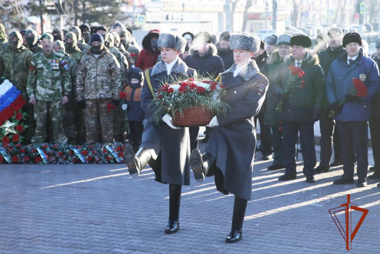В подразделениях Росгвардии прошли мероприятия, посвященные Дню защитника Отечества