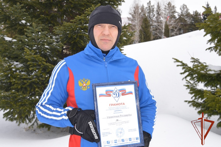 Росгвардейцы стали призерами краевого первенства по лыжным гонкам