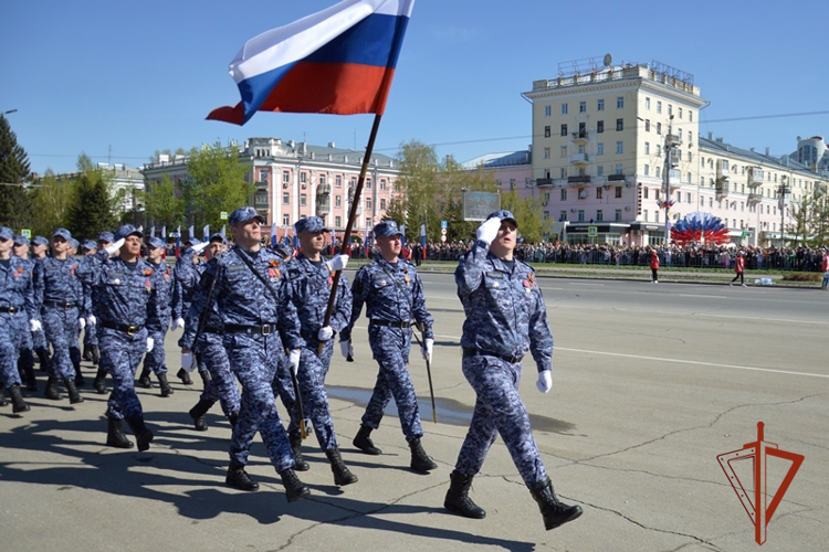 Подразделения Росгвардии участвуют в торжествах в честь Дня Победы