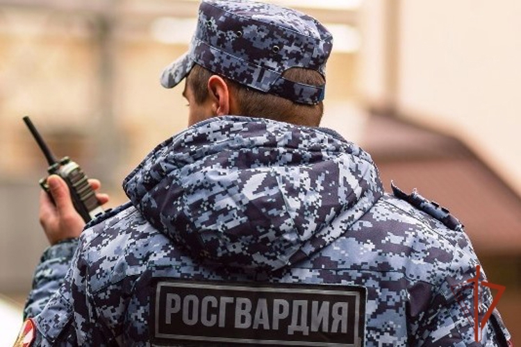Сотрудники алтайской Росгвардии задержали гражданина за повреждение имущества