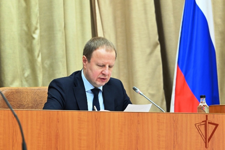 Руководитель региональной Росгвардии принял участие в  заседании комиссии по ЧС под председательством Губернатора