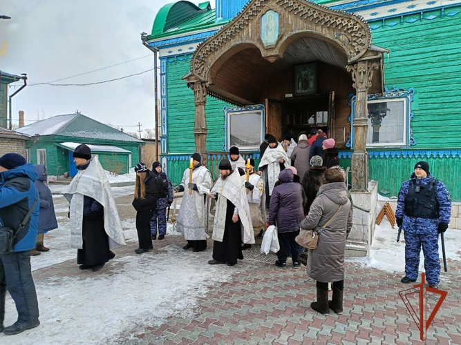 Росгвардия обеспечила безопасность проведения мероприятий, посвященных Крещению Господня в регионе