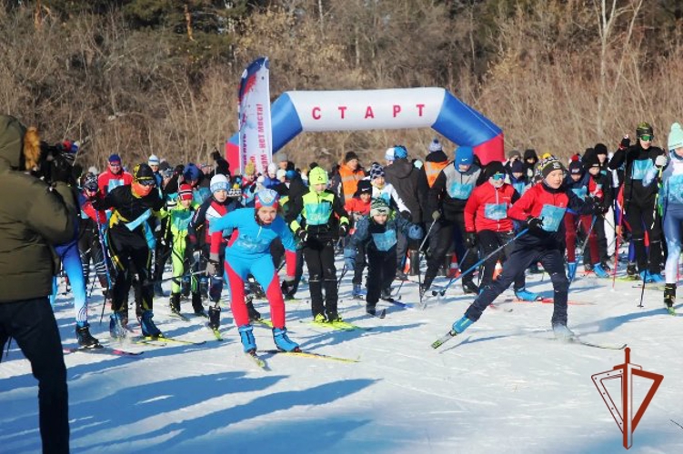 Алтайская Росгвардия обеспечила ООП и ООБ на лыжных гонках