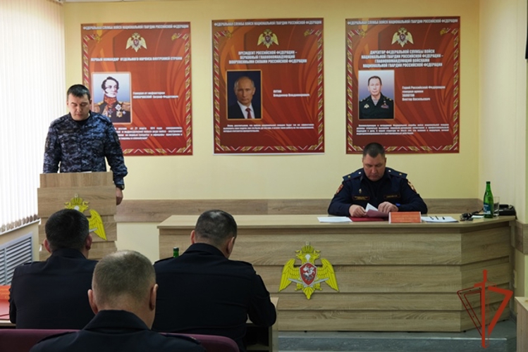 В Алтайской Росгвардии прошло плановое заседание Оперативного штаба