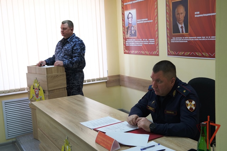 В Алтайской Росгвардии прошло плановое заседание Оперативного штаба
